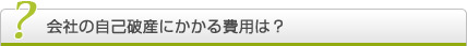 会社の自己破産手続きにかかる費用は？