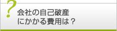 会社の自己破産手続きにかかる費用は？